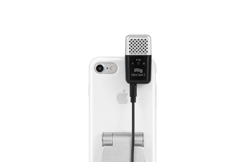 IK Multimedia ميكروفون صوتي صغير IK Multimedia iRig Mic Cast 2 مع تسجيل أمامي وخلفي وعام، للبودكاست والفيديو والبث والمزيد - متوافق مع آيفون وآيباد وأندرويد وجميع التطبيقات الشهيرة - Image 4